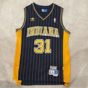 ADIDAS NBA Hardwood Classics Indiana Pacers Reggie Miller #31 Jersey Size L